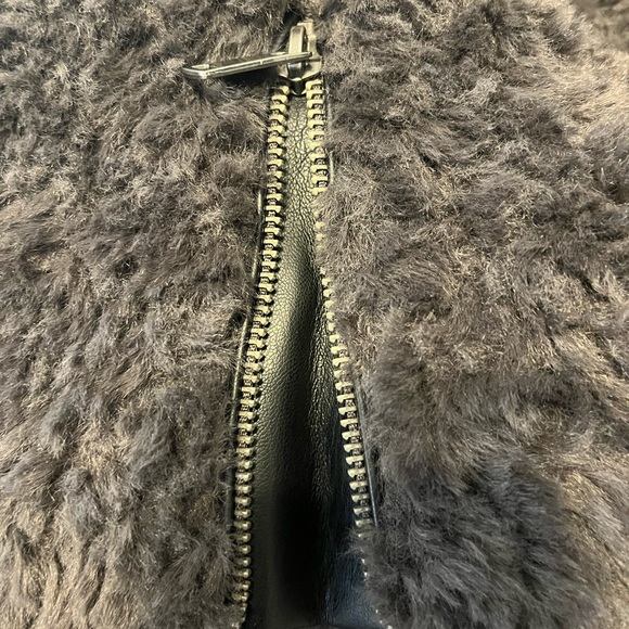 Anthropologie Faux Fur long moto jacket NWT - Picture 7 of 9